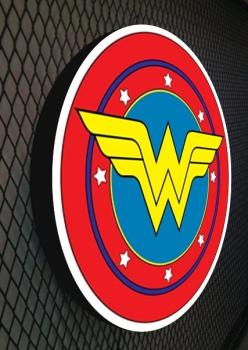 Wonderwoman Led wall decoration round