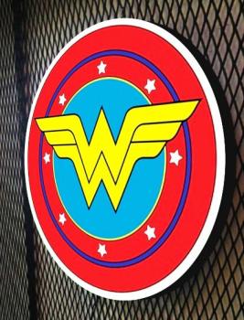 Wonderwoman Led wall decoration round
