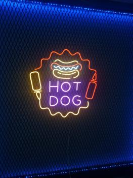 American Hot Dog Neon Led Werbeleuchte für ihr Restaurant!