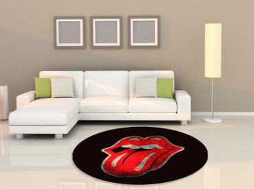 Rolling Stones Logo round carpet!