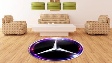 Mercedes Logo round carpet!
