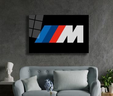 Bmw Mpower Art Design rectangular special Glass Picture!