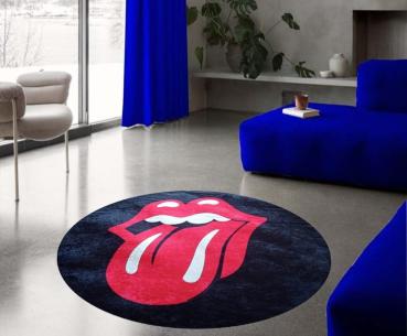 Rolling Stones Logo round carpet!