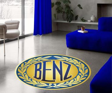 Mercedes Vintage Logo round carpet!