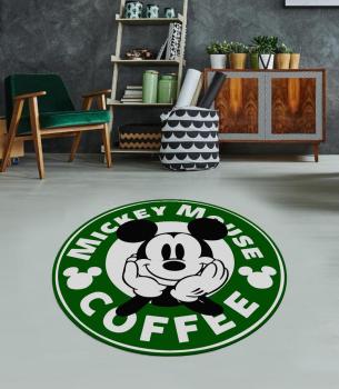 Starbucks Mickey Mouse Coffee round carpet!
