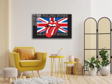 Rolling Stones Art Design rectangular special Glass Picture!