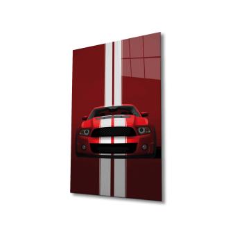 Mustang Art Design rectangular special Glass Picture!