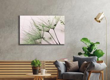 Pflanzen Art Design rechteckiges spezial Glasbild!