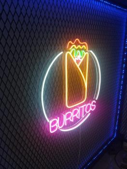 Mexican Food Burritos Neon Led Werbeleuchte für ihr Restaurant!