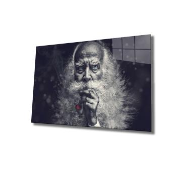 Indian old man Art Design rectangular special Glass Picture!