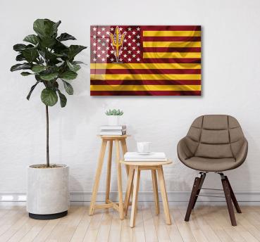 Arizona State Sun Devils Art Design rectangular special Glass Picture!