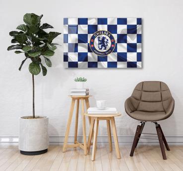 Chelsea FC Art Design rectangular special Glass Picture!