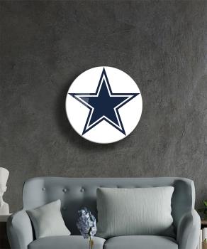 Dallas Cowboys Art Design rundes spezial Glasbild!