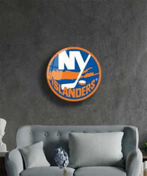 New York Islanders Art Design rundes spezial Glasbild!