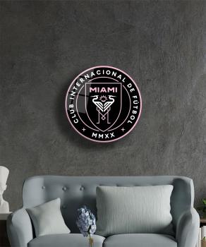 Club Internacional de Fútbol Miami Art Design rundes spezial Glasbild!