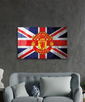 Manchester United FC Art Design rectangular special Glass Picture!