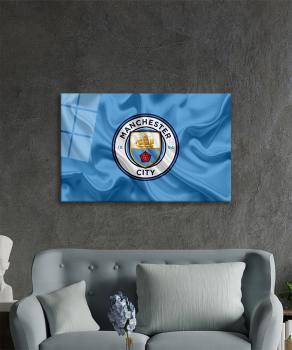 Manchester City FC Art Design rectangular special Glass Picture!