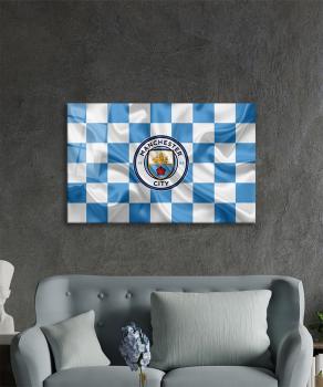 Manchester City FC Art Design rectangular special Glass Picture!