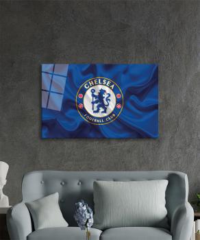 Chelsea FC Art Design rectangular special Glass Picture!