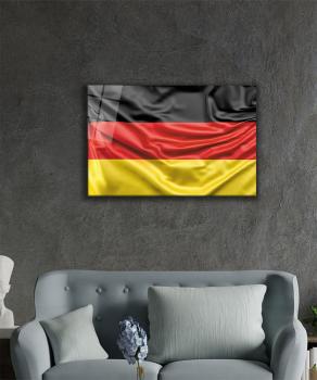 Deutsche Flagge Art Design rechteckiges spezial Glasbild!