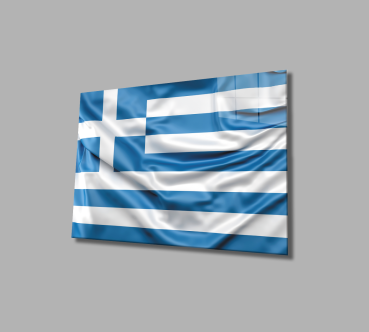 Greece flag Art Design rectangular special Glass Picture!