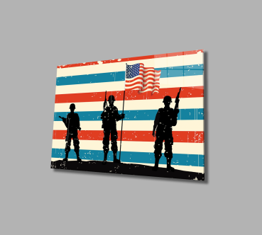 American flag  Art Design rectangular special Glass Picture!