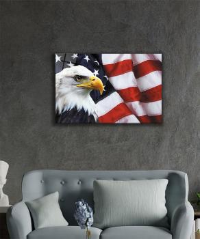 American flag  Art Design rectangular special Glass Picture!