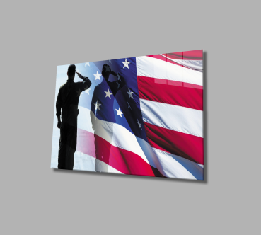 American flag  Art Design rectangular special Glass Picture!