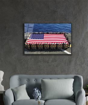 American flag  Art Design rectangular special Glass Picture!