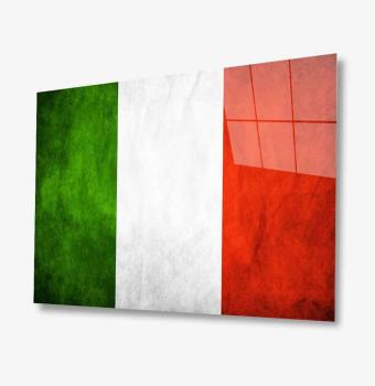 Italian flag Art Design rectangular special Glass Picture!