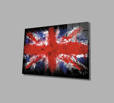 United Kingdom flag Art Design rectangular special Glass Picture!