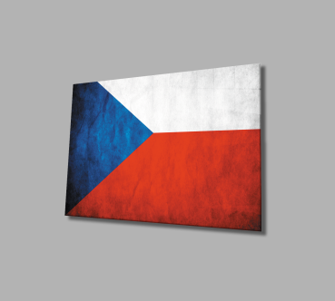 Chzech flag Art Design rectangular special Glass Picture!