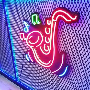 Saxophone Neon Led Werbeleuchte für ihr Restaurant, Fastfoodladen!