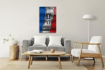 Mustang Art Design rectangular special Glass Picture!
