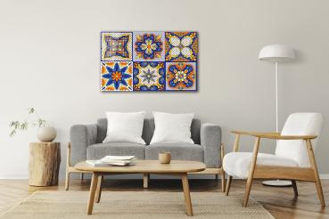 Portuguese Azulejo Art Design rectangular special Glass Picture!