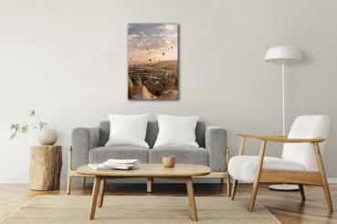 Kappadokien Art Design rechteckiges spezial Glasbild!