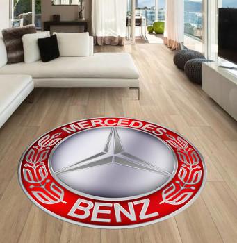 Mercedes Vintage Logo round carpet!