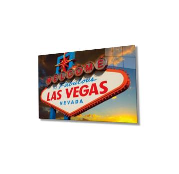 Las Vegas Art Design rechteckiges spezial Glasbild!