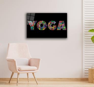 Yoga Art Design rectangular special Glass Picture!
