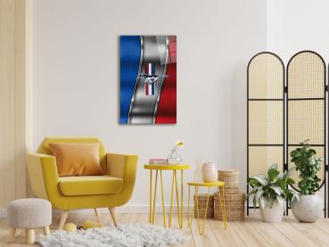 Mustang Art Design rectangular special Glass Picture!