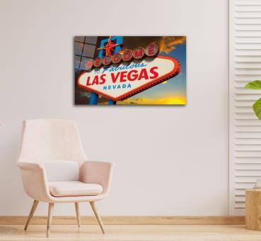 Las Vegas Art Design rechteckiges spezial Glasbild!