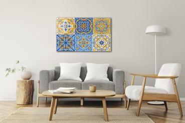 Portuguese Azulejo Art Design rectangular special Glass Picture!