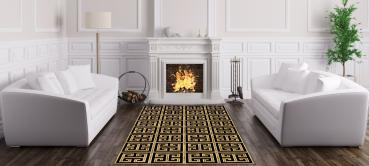 Luxury rechteckiger Teppich!