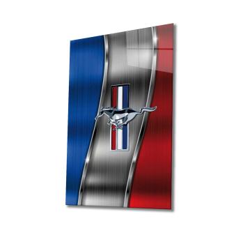 Mustang Art Design rectangular special Glass Picture!