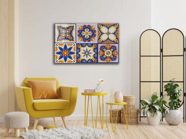 Portuguese Azulejo Art Design rectangular special Glass Picture!