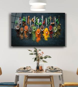 Gewürze Art Design rechteckiges spezial Glasbild!