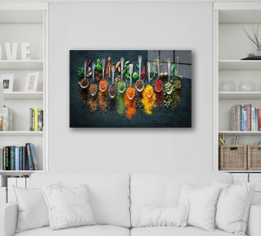 Gewürze Art Design rechteckiges spezial Glasbild!