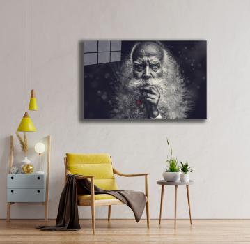 Indian old man Art Design rectangular special Glass Picture!