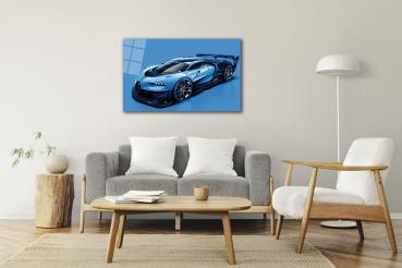 Bugatti Veyron Art Design rectangular special Glass Picture!