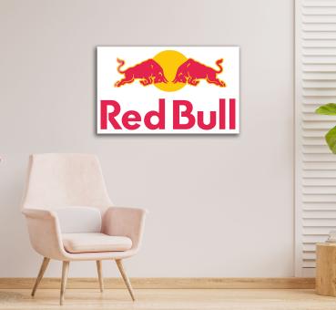 Red Bull Art Design rectangular special Glass Picture!